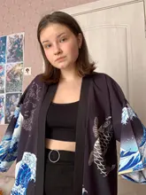 Kimono Cardigan Blouses Outfit Yukata Womens Tops Kawaii Shirt Streetwear Harajuku Japanese