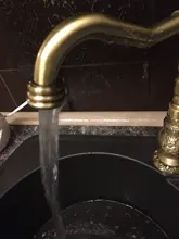 Basin Faucets Deck-Mounted Brass Kitchen Uythner Retro Antique Mix-Tap Single-Handle