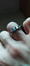 Anillo estilo Punk de acero inoxidable Para defensa propia, joyería de espinas Para Hombres y Mujeres, Joyas Para Hombres y Mujeres