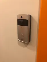 EKEN-Timbre de puerta de seguridad inalámbrico para puerta, monitor de seguridad inalámbrico modelo V5 para puerta con timbre y vídeo con conexión Wifi, grabadora de vídeo con visión nocturna, perfecta para el hogar