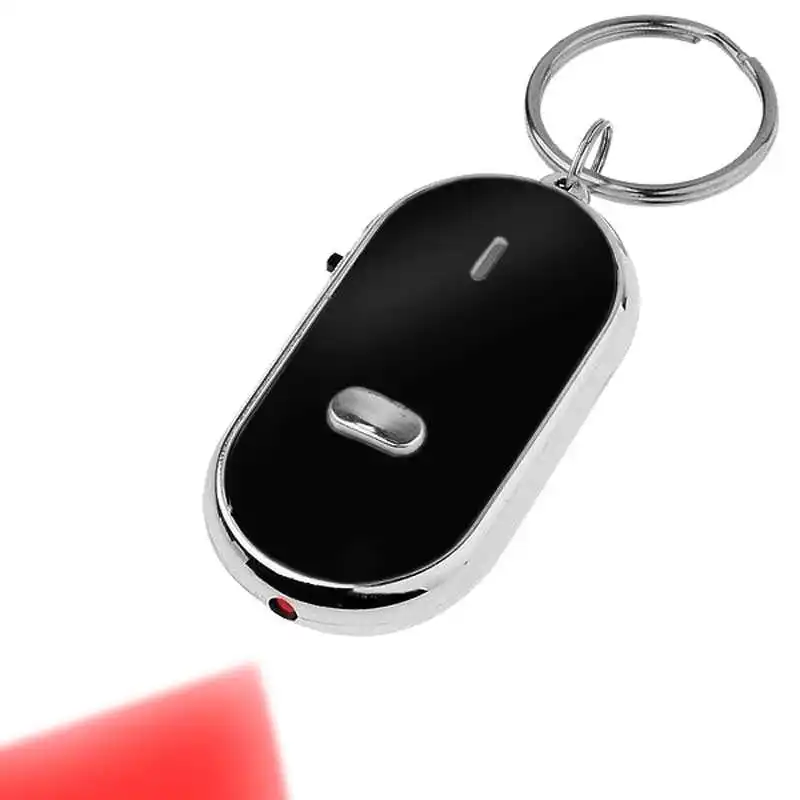 Llavero Busca Llaves con Luz Alarma Casa Coche LED Light Lost Key Finder Negro