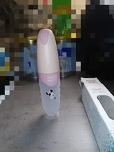 Disney-cuchara para pasta de arroz para bebé, botella de leche de silicona suave, suplemento de alimentos para bebés, artefacto para apretar, cuchara para arroz y fideos