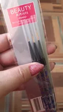 Pincel para manicura, delineador de líneas de dibujo fino, acrílico, pinceles para Gel UV, herramientas de Gel, 7/9/11mm, novedad, 3 uds.