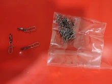 Pivote de pesca giratorio con broche, conector giratorio, accesorios de pesca de carpa, 20 unids/lote, 2 #4 #6 #8 #10 #