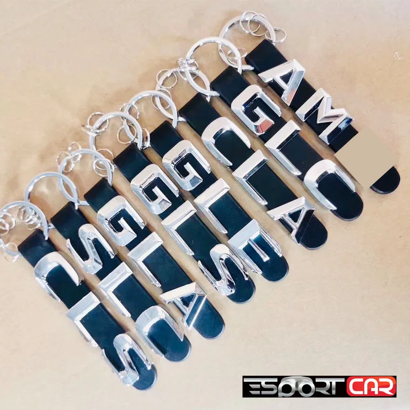 

Car Key chain Key Ring holder With Metal 3D Number Letter CLS GL GLK GLC ML SLK GLA GLE A B C E S R Fit For Mercedes Benz