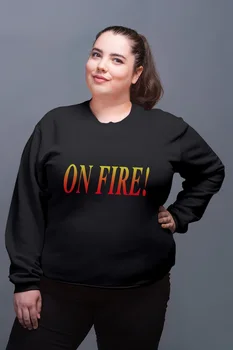 

Angemiel Wear Fire On Black Women Sweatshirt