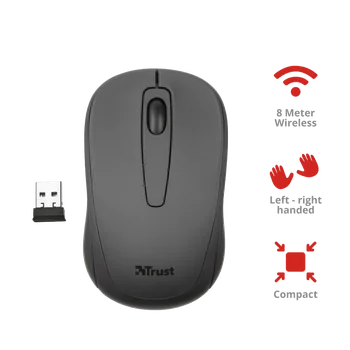 

Wireless Compact 3 Button Wireless Mouse for Laptop and Desktop PC for Windows and Mac