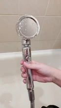 Shower-Head Stop-Button Rotating Water-Pressure Adjustable Degrees 360 with 3-Mode