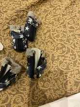 Puppy-Boots Pet-Shoes Lovely Dogs Snow Anti-Slip Zipper Winter Warm Denim Lets Casual