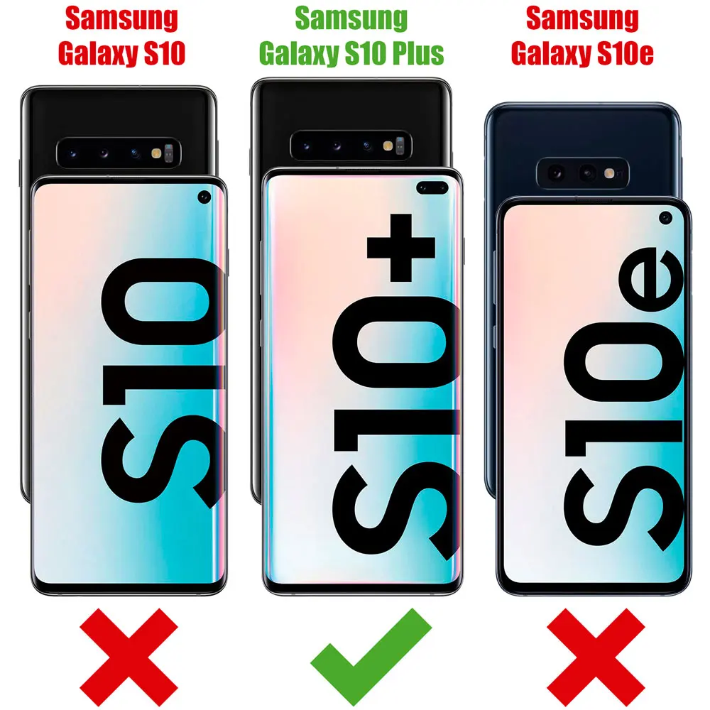 OcioDual TPU Gel Shock Proof усиленные края анти ударопрочный чехол-подставка для Samsung Galaxy S10 Plus Прозрачный Силиконовый противоударный чехол для