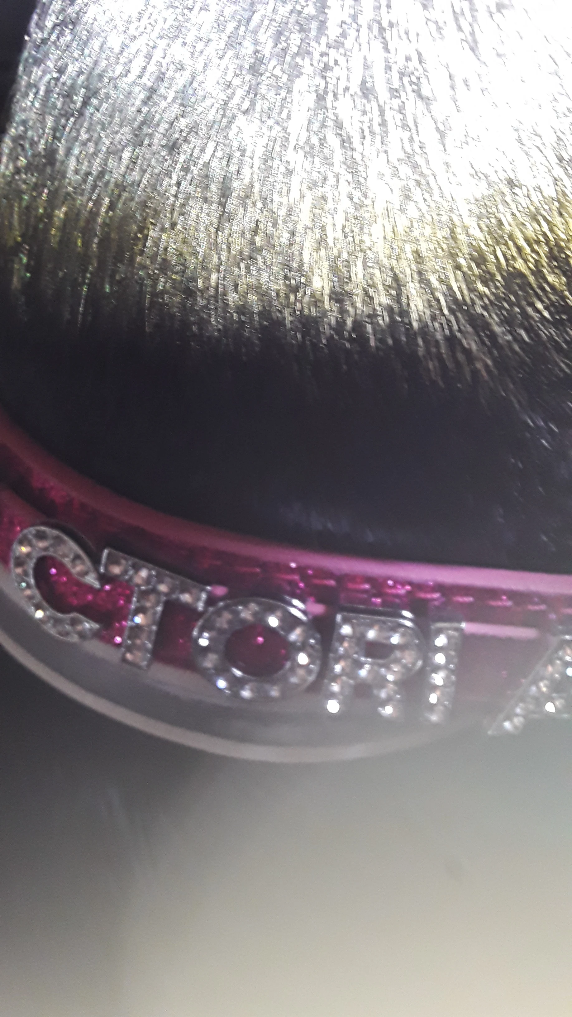 Hundehalsband mit Namen Ihres Hundes im Bling Design photo review