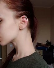 Pendientes Punk Rock para mujer, 1 Uds., Clip de cartílago, envoltura sin Piercing, accesorios de joyería