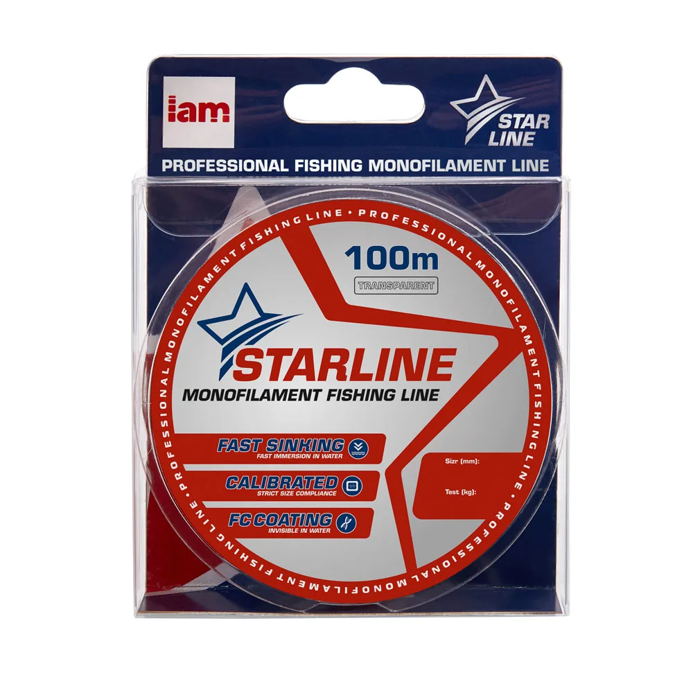Всесезонная монофильная леска I AM Company STARLINE 100m 0.148мм 2.6 кг 1 шт. | Спорт и развлечения