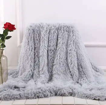 

Blanket faux fur bamboo fiber pleasant warm