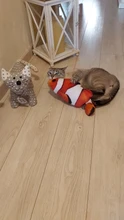 60cm Big Fish Shape Cat Toys for Cats Plush Catnip Mint Stuffed Kedi Kitty Toy Bite Puppy