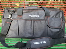 WORKPRO-Bolsas de herramientas de electricista a prueba de agua, bolso portátil impermeable, sirve como organizador de herramientas de lona, para la instalación de reparación HVAC