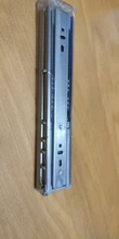 Track-Rail Hardware Sliding Furniture Cabinet KAK Soft Close 10--22-stainless-Steel Three-Section