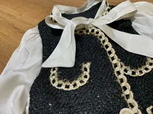 Bear Leader-vestido de princesa de retales para niñas, trajes de fiesta de moda, ropa informal con pajarita para niños, trajes encantadores para bebés de 2 a 7 años, novedad de 2021