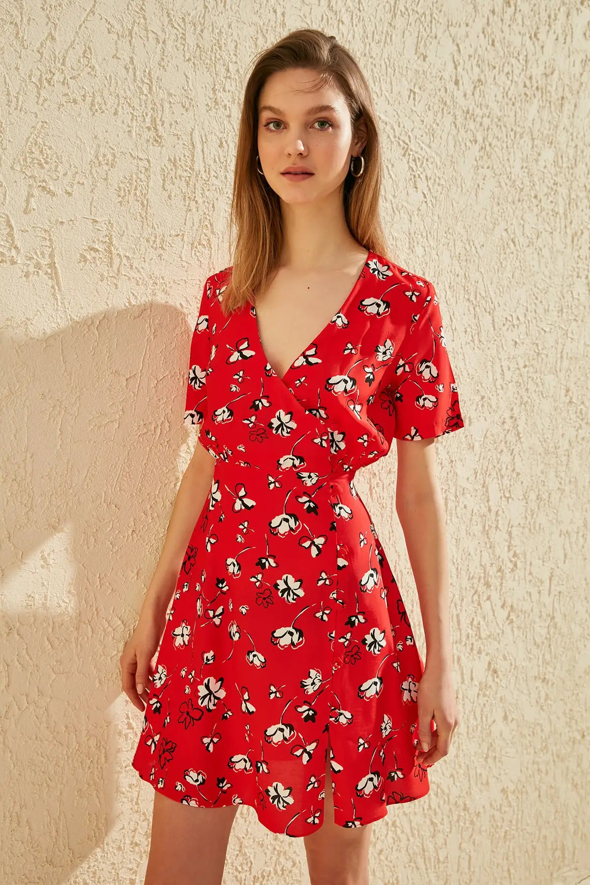 

Trendyol Double Breasted Collar Button Dress TWOSS20EL1053