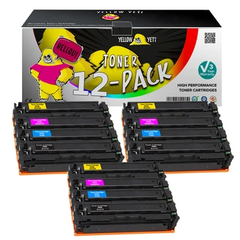 

12pcs CF350A CF351A CF352A CF353A CF350 Compatible Toner Cartridge For LaserJet Pro M176 M177 M177FW M176FN Printer