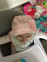 Gorro de cubo de bebé para niños, Sombrero de Panamá Floral para playa al aire libre, con encaje de princesa