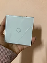 Wall-Light Glass-Panel Crystal Touch-Screen White Ac110-220v Standard Szaoju EU 1set