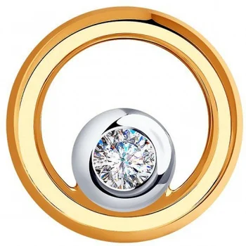 

Sokolov pendant with 1 cubic zirconia in red gold