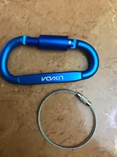 Clip-Set Carabiner Keychain Cable-Wire-Ring Hanging-Hook Climbing-Equipment D-Ring Lixada
