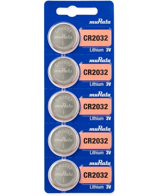 Toshiba CR2025 Battery 3V Lithium Coin Cell (6 PCS Child Resistant Blister  Package)