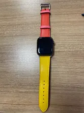 Correa de cuero genuino para Apple Watch, pulsera de reloj, Series 6, SE, 5, 4, 3, 2, 1, 44MM, 40MM, 42MM, 38MM, Iwatch