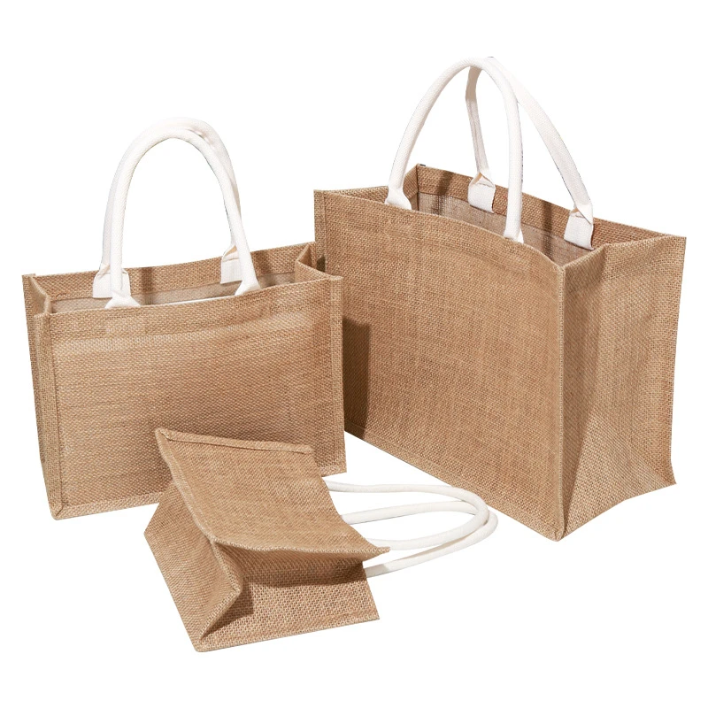 Offer Gelovige wees stil 100pcs/Lot Factory Wholesale Eco friendly Natural Jute Bags with Customized  Logo Women Shopping Green Handle Tote Bags|Shopping Bags| - AliExpress