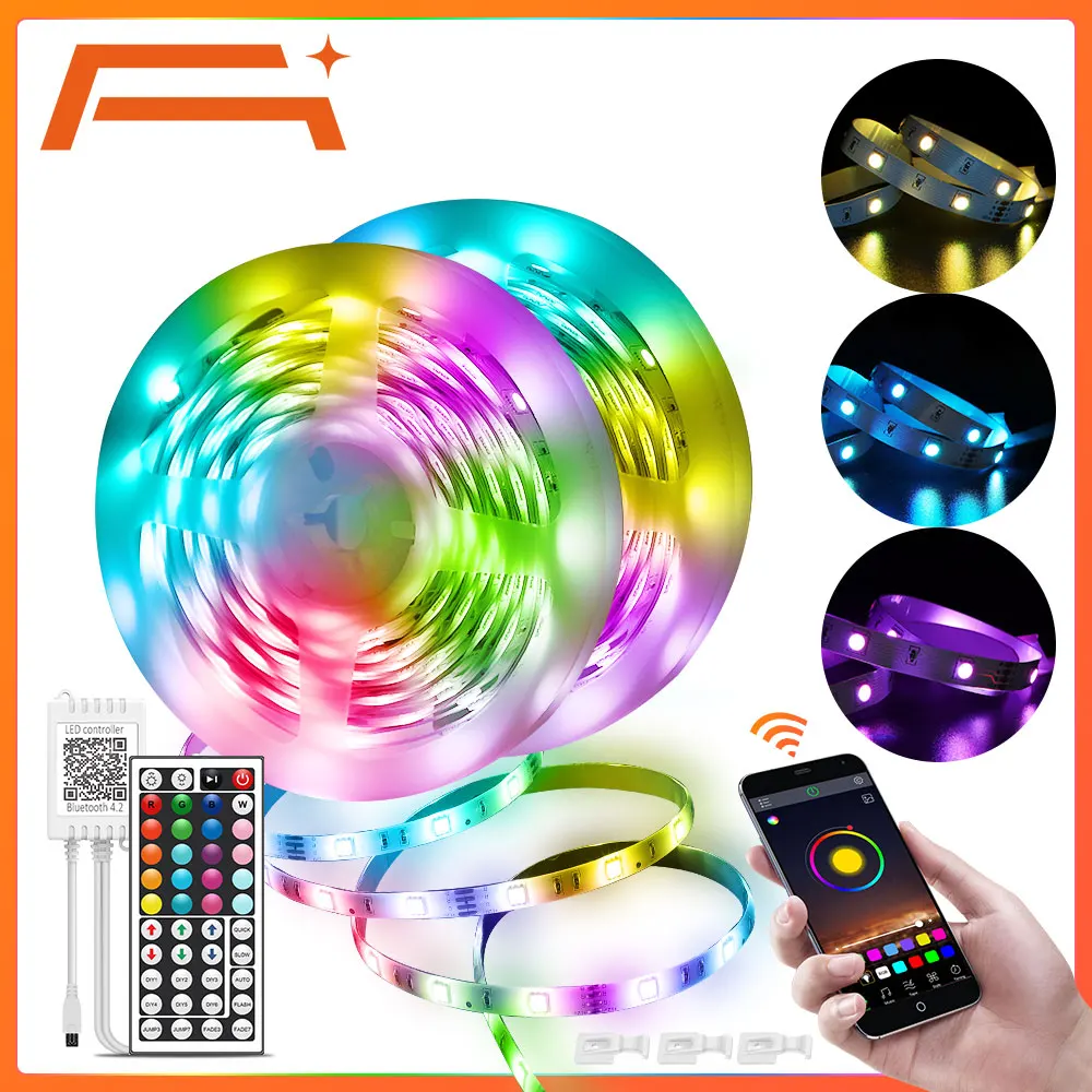Светодиодная ленсветильник RGB с пультом ДУ неоновая светодиодная светильник та 44