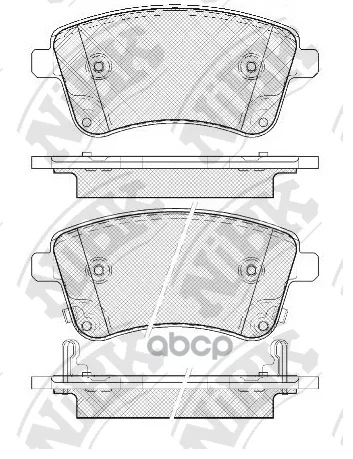 Колодки Тормозные Дисковые Pn0703 NiBK арт. PN0703