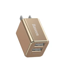 Сетевое зарядное устройство Baseus Traveler series Dual USB charger 2.4A CCALL-EZ0V(Золотой