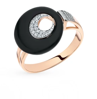 

Silver ring with cubic zirconia sunlight sample 925