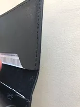 DIENQI-Billeteras de fibra de carbono para hombre Rfid, color negro mágico, triple, de cuero, delgada, monedero