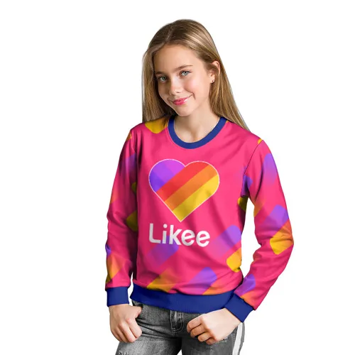 Детский свитшот 3D Like 9, Комфортный свитшот Лайк, для детей, Like для мальчиков и девочек, мягкий, яркие цвета, не выгорают