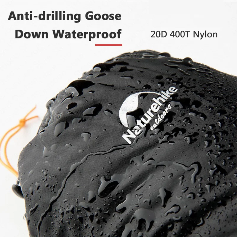 Naturehike 90% White Goose 700FP Down Foot Cover Camping Shoe Cover Waterproof Windproof Indoor Keep Warm Winter Men Women down foot cover