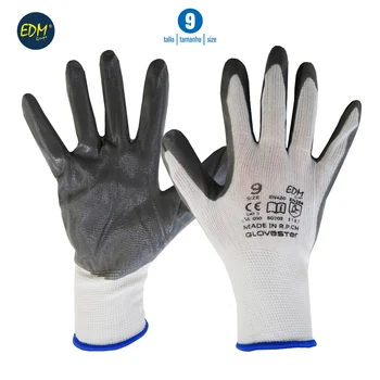 

GLOVE SUPPORT POLYESTER AND NITRILE COATED SIZE 9