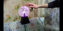 Lighting Decor Touch-Lamp Plasma-Ball Crystal Led-Night-Light Christmas Novelty Magic