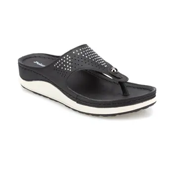 

FLO 91.150893.Z Black Female Slippers Polaris