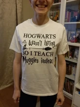 Hogwarts no contratación así que enseñar Muggles en T camisa regalo camisetas camisas 90s estética Potter Tops A-644