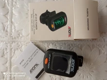 Guitar Tuner Chromatic Bass Ukulele Rotatable Black for Acoustic Lcd-Display