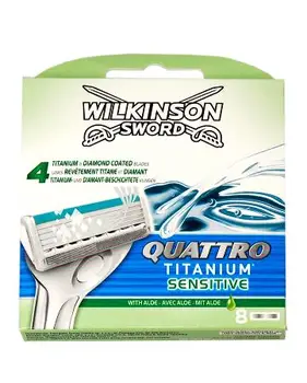 

Schick Quattro Titanium replacement razor cassettes 8 PCs