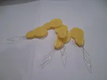 10 unids/set 4,5x1,5 cm Color al azar plata mano máquina de coser de puntada lazo de alambre enhebrador de aguja herramienta de inserción mano máquinas de coser