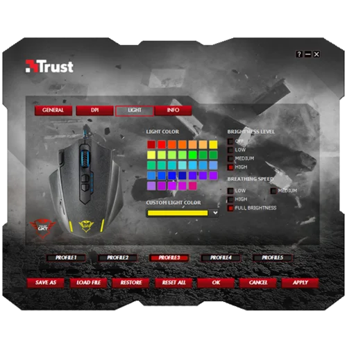 Игровая проводная мышь 20411 Trust GXT 155 до 4000 dpi 11 клавиш