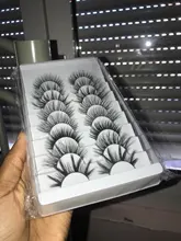 SEXYSHEEP-pestañas postizas 3D, 5/8/10 pares, naturales, voluminosas, maquillaje