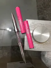 Delineador para decoración de uñas, herramienta de pincel de cristal tallado, pluma de dibujo de línea ultrafina, cable de tracción, flor de fototerapia, pluma doble de Metal