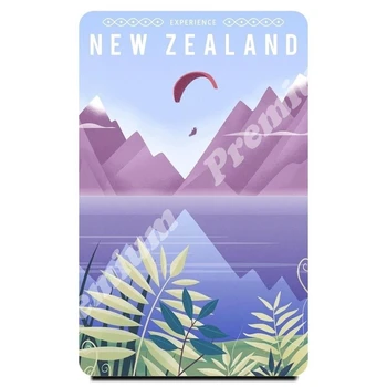 

New Zealand souvenir magnet vintage travel poster
