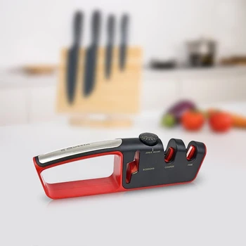 

Knife and Scissors Sharpener Quttin Black Red (25,6 x 4 x 7,9 cm)